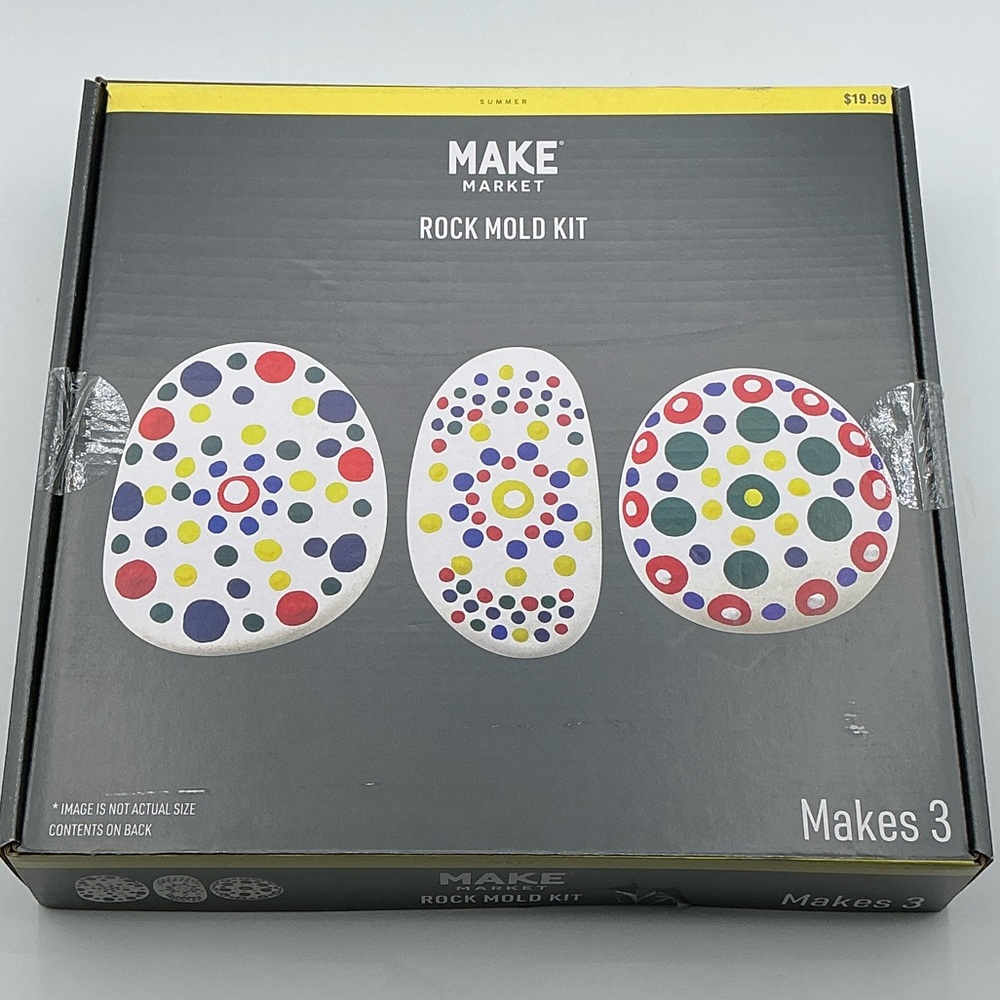 MAKE Market Rock Mold Kit - Colorful Craft Set
